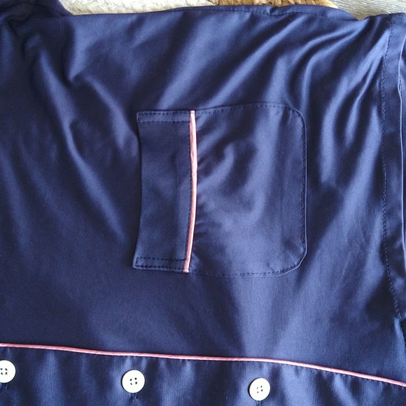 Amazon Taniri Navy Pink Personalized "Hannah" Shorts Pajama Lounge Set - Picture 6 of 9